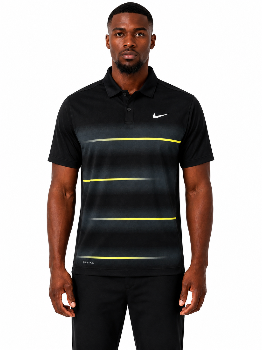 Nike Tiger Woods Golf Polo Shirt Schwarz/Grün | M