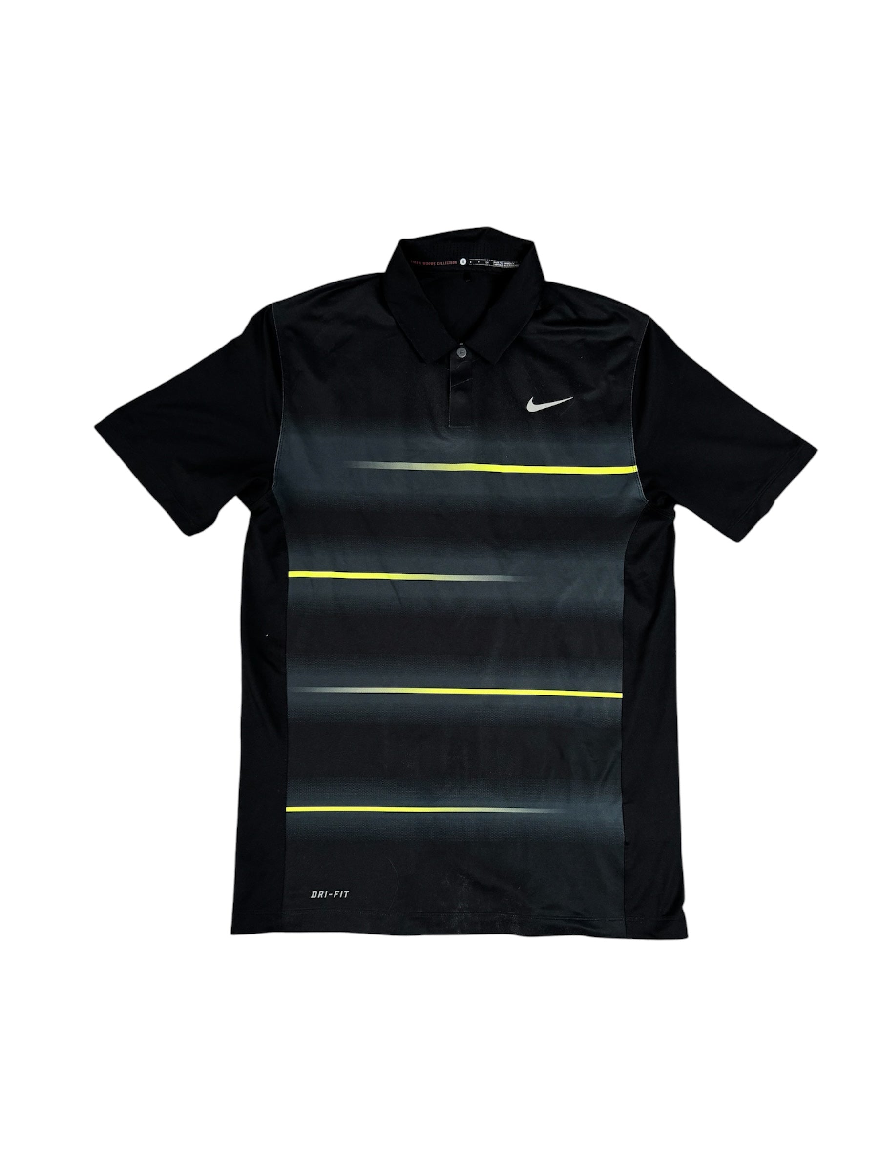 Nike Polo Schwarz/Grün | S